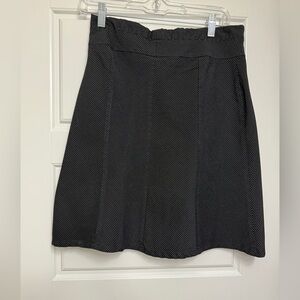 Tangents Black Gray Pinstripe Autumn Skirt Size 3/4 Fit Flare Juniors